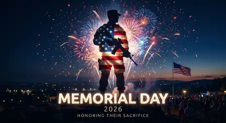 Memorial Day Greeting Card With Remembrance Theme 2026 - Free Memorial Day Greeting Card 2026 Download