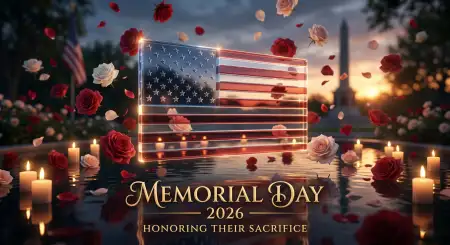 Memorial Day Greeting Card With Respect And Honor Theme 2026 - Free Memorial Day Greeting Card 2026 Download