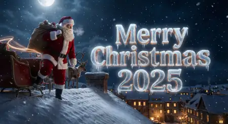 Merry Christmas 2025 Digital Greeting Design - Free Merry Christmas Download