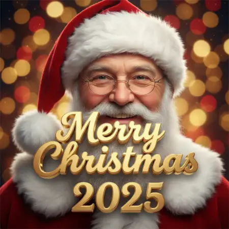 Merry Christmas 2025 Snowflakes Background - Free Merry Christmas Download