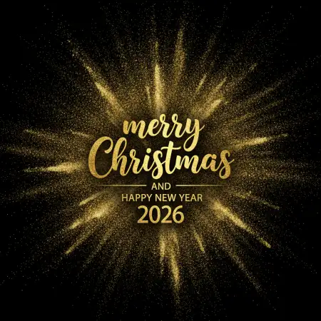 Free Merry Christmas And Happy New Year 2026 Banner Background Download