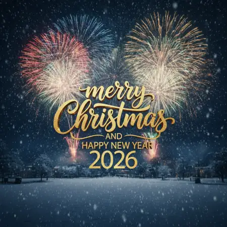 Free Merry Christmas And Happy New Year 2026 Instagram Post Background Background Download