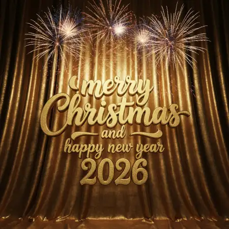 Free Merry Christmas And Happy New Year 2026 Party Background Background Download