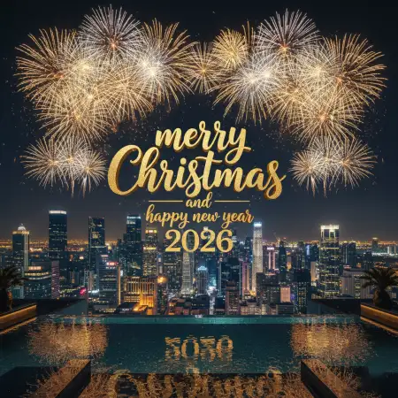 Free Merry Christmas And Happy New Year 2026 Whatsapp Status Images Background Download