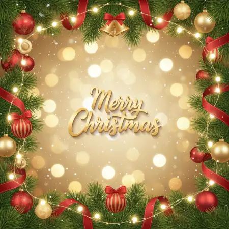 Free Merry Christmas Background With Christmas Stockings Background Download