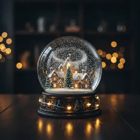 Free Merry Christmas Background With Christmas Tree Lights Background Download