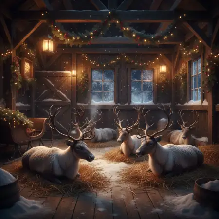 Free Merry Christmas Background With Snowflakes And Lights Background Download