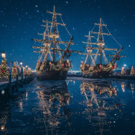 Free Merry Christmas Background With Stars And Sparkles Background Download