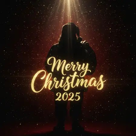 Free Merry Christmas Eve Wishes 2025 Background Download