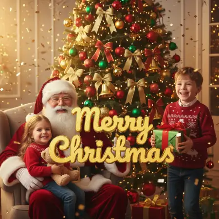 Merry Christmas Gift Box Png Clipart Hd - Free Merry Christmas Download