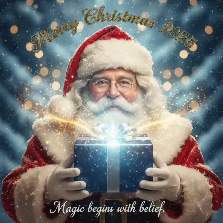 Free Merry Christmas Greetings 2025 Ai Generated Images Background Download