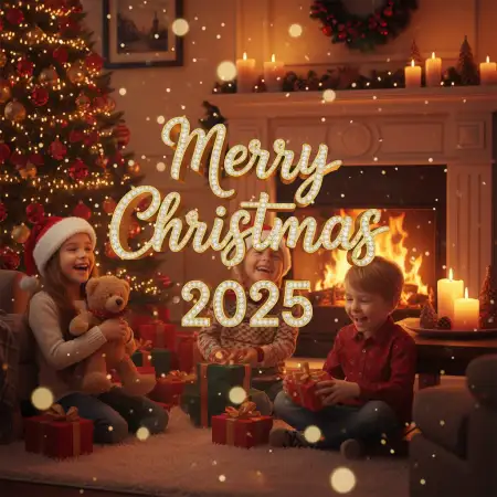 Free Merry Christmas Greetings 2025 Brand Promotion Background Download