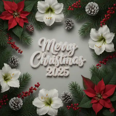Free Merry Christmas Greetings 2025 Cinematic Look Background Download