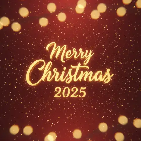 Free Merry Christmas Greetings 2025 Digital Cards Background Download