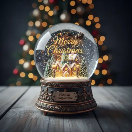 Free Merry Christmas Greetings 2025 Festive Vibes Background Download