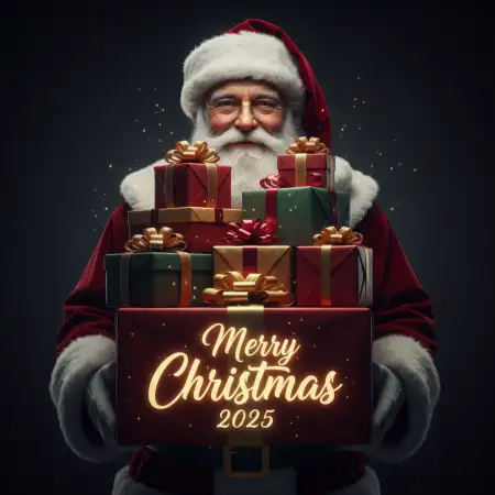 Free Merry Christmas Greetings 2025 For Pinterest Pins Background Download