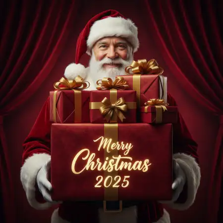 Free Merry Christmas Greetings 2025 Heartfelt Wishes Background Download