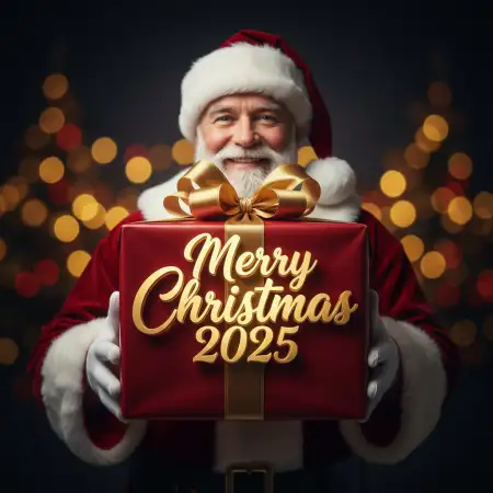 Free Merry Christmas Greetings 2025 Joyful Messages Background Download