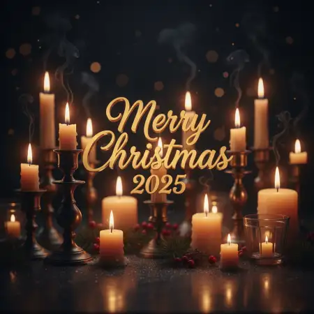 Free Merry Christmas Greetings 2025 Printable Cards Background Download