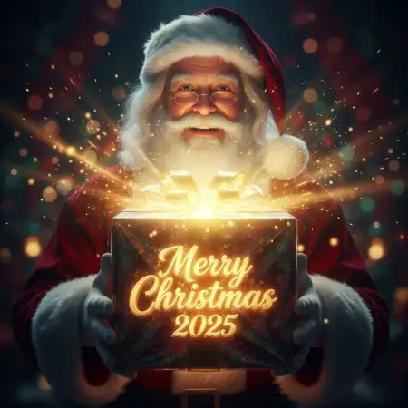 Free Merry Christmas Greetings 2025 Realistic Style Background Download
