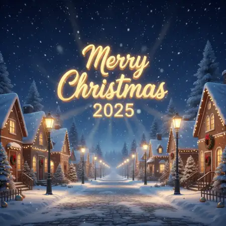 Free Merry Christmas Greetings 2025 Religious Background Download