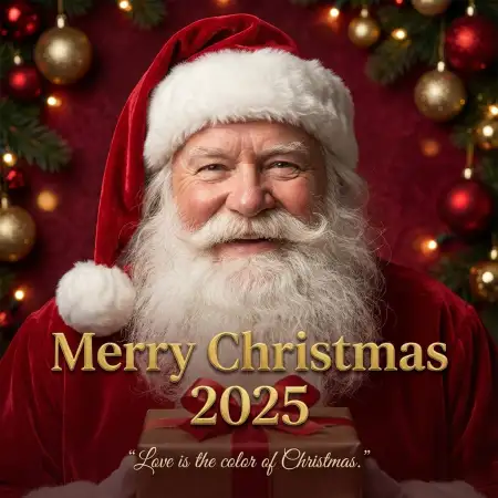 Free Merry Christmas Greetings 2025 Short Caption For Reels Background Download