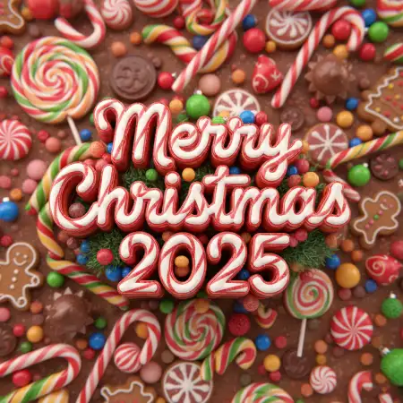 Free Merry Christmas Greetings 2025 Social Media Post Background Download