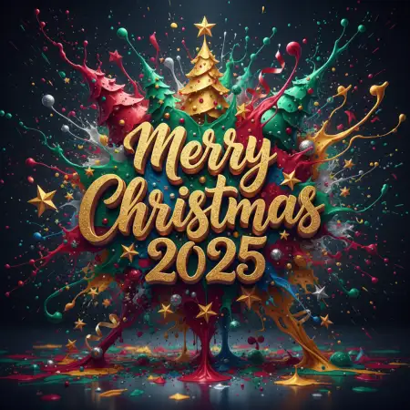 Free Merry Christmas Greetings 2025 Teachers Background Download