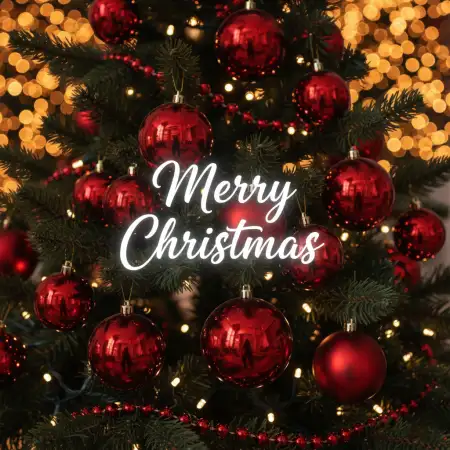 Free Merry Christmas Wishes Captions Background Download