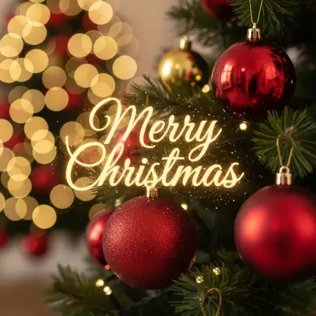 Free Merry Christmas Wishes For Customers Background Download