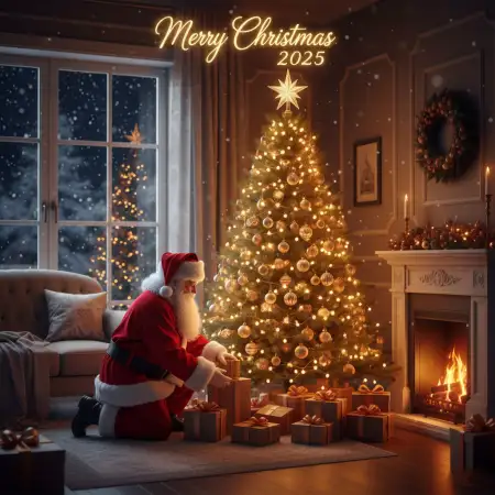 Free Merry Christmas Wishes For Family 2025 Background Download