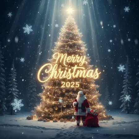 Free Merry Christmas Wishes For Website 2025 Background Download