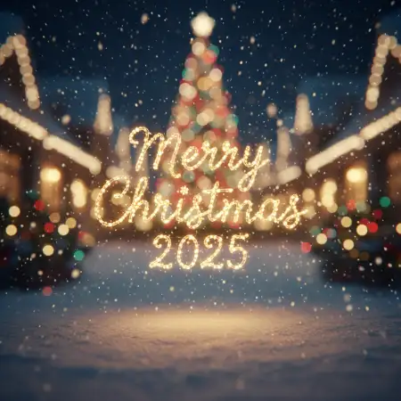 Free Merry Christmas Wishes Images 2025 Background Download