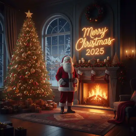 Free Merry Christmas Wishes In Simple English 2025 Background Download