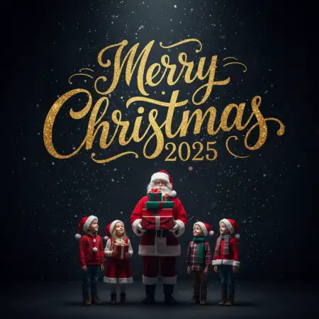 Free Merry Christmas Wishes Quotes 2025 Background Download