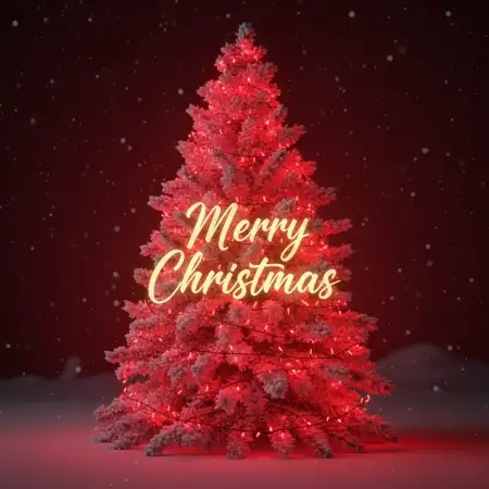 Free Merry Christmas Wishes Snow Effect Background Download