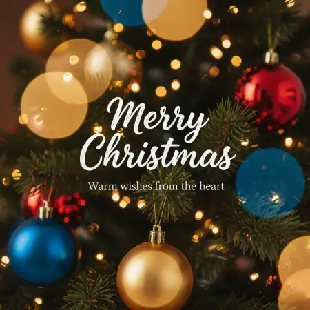 Merry Christmas Wishes With Christmas Tree Pictures - Free Merry Christmas Download