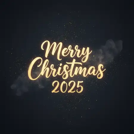 Free Merry Christmas Wishes With Santa 2025 Background Download