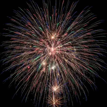 Midnight New Year Fireworks Background - Free New Year Fireworks Background Download