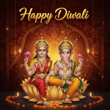 Minimal Happy Diwali 2025 Greeting Card - Free Happy Diwali 2025 Wishes Download