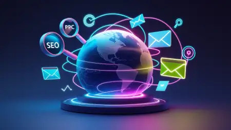Modern Digital Marketing Background Vector - Free Digital Marketing Background Download