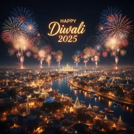Modern Happy Diwali Greetings 2025 For Social Media - Free Happy Diwali Greetings 2025 Download