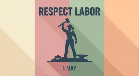 Modern Labor Day Poster Ideas - Free International Labor Day Wishes 2026 Download
