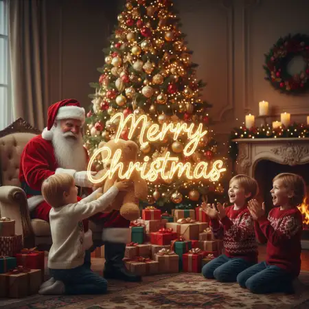 Free Modern Merry Christmas Wishes Background Download