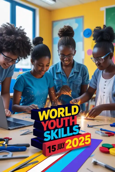 Modern Poster For World Youth Skills Celebration - Free World Youth Skills Day Download