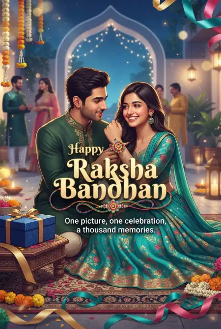 Modern Raksha Bandhan Wishes 2026 - Free Happy Raksha Bandhan Wishes 2026 Download