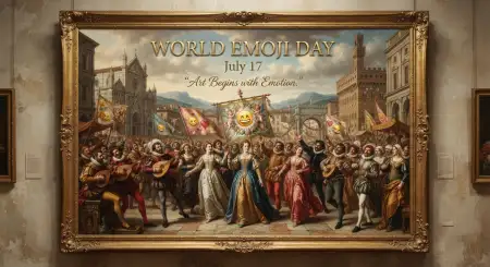 Modern World Emoji Day Celebration Poster - Free World Emoji Day Poster 2026 Download