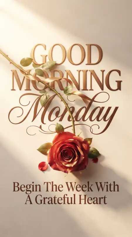 monday morning rose - Monday Good Morning