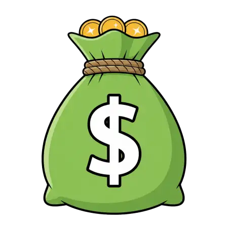 Free Money Bag Png For Mobile App Icon Design PNG Image Download