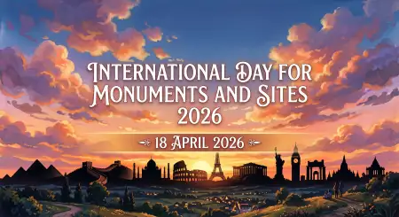 Free Monuments Day Awareness Poster Design With Famous Monuments Image Download